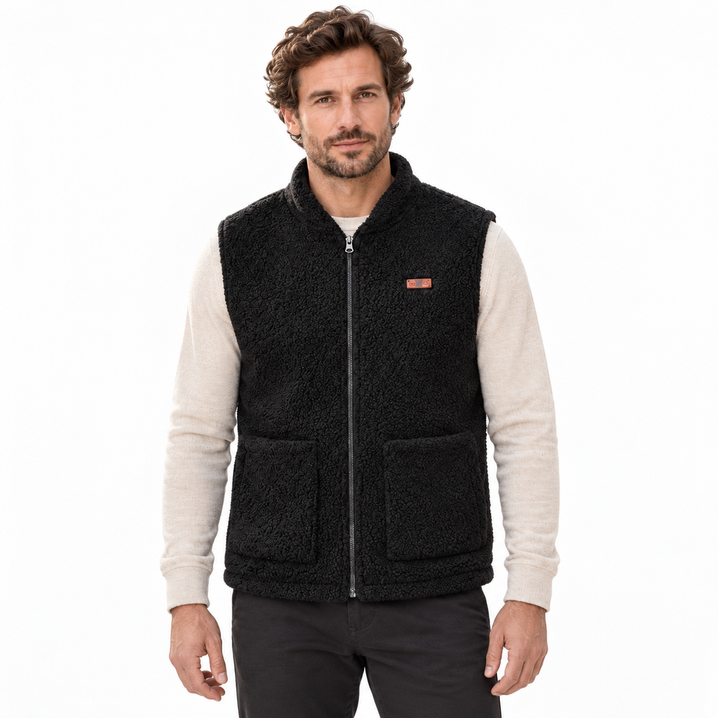 Gilet Chauffant Polaire Homme – Sans Manches, 3 Niveaux de Chaleur, USB | Aguavena