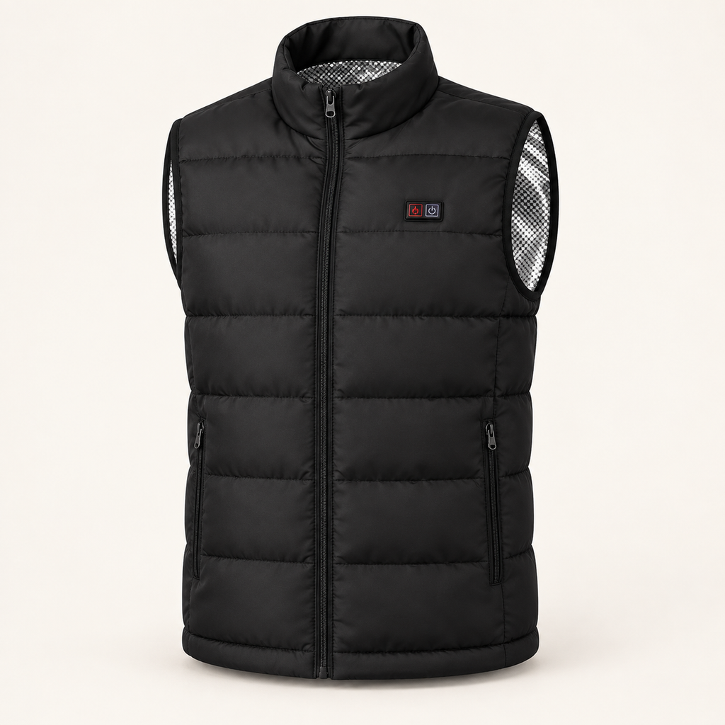 Gilet Chauffant Matelassé Homme et Femme – 9 Zones, 3 Niveaux de Chaleur, USB | Aguavena