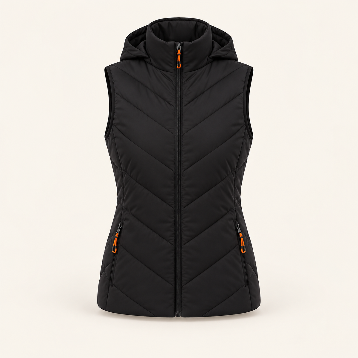 Gilet Chauffant Femme à Capuche – 11 Zones de Chauffe USB | Aguavena