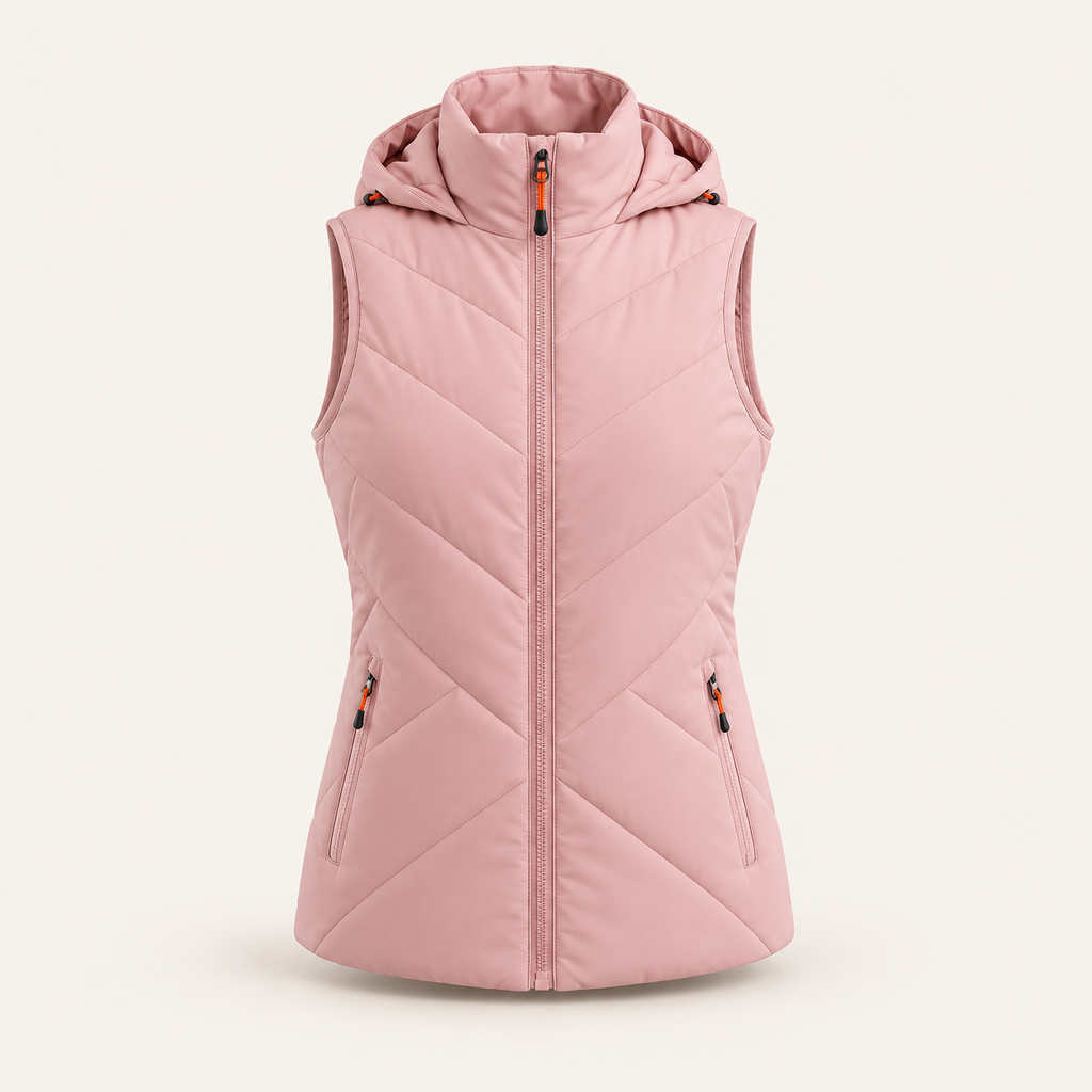 Gilet Chauffant Femme à Capuche – 11 Zones de Chauffe USB | Aguavena