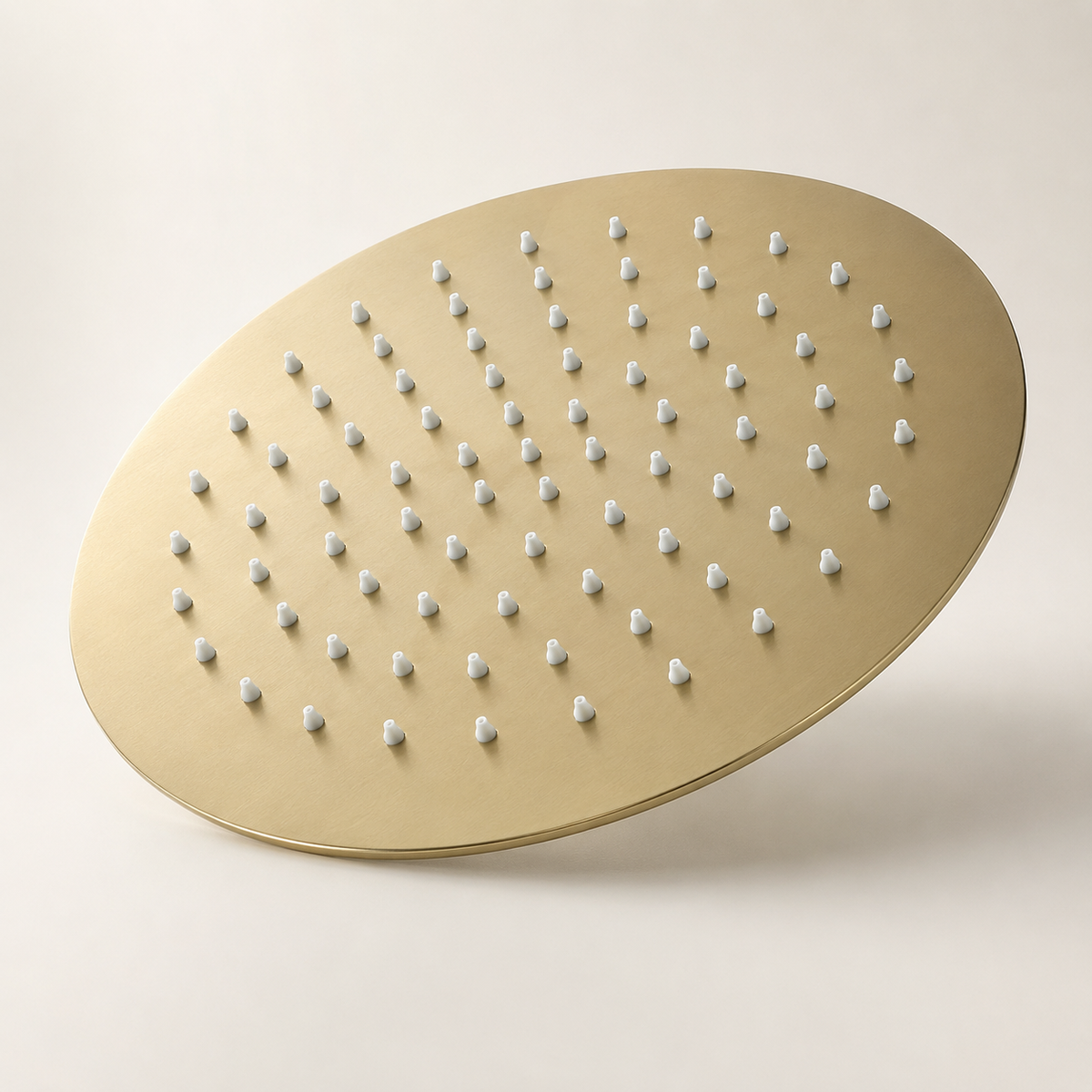 Colonne de Douche Encastrée Or Brossé – Système Douche Design avec Pommeau Pluie et Douchette