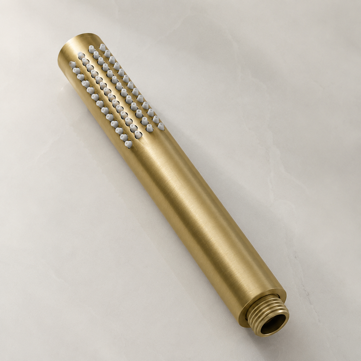 Colonne de Douche Encastrée Or Brossé – Système Douche Design avec Pommeau Pluie et Douchette