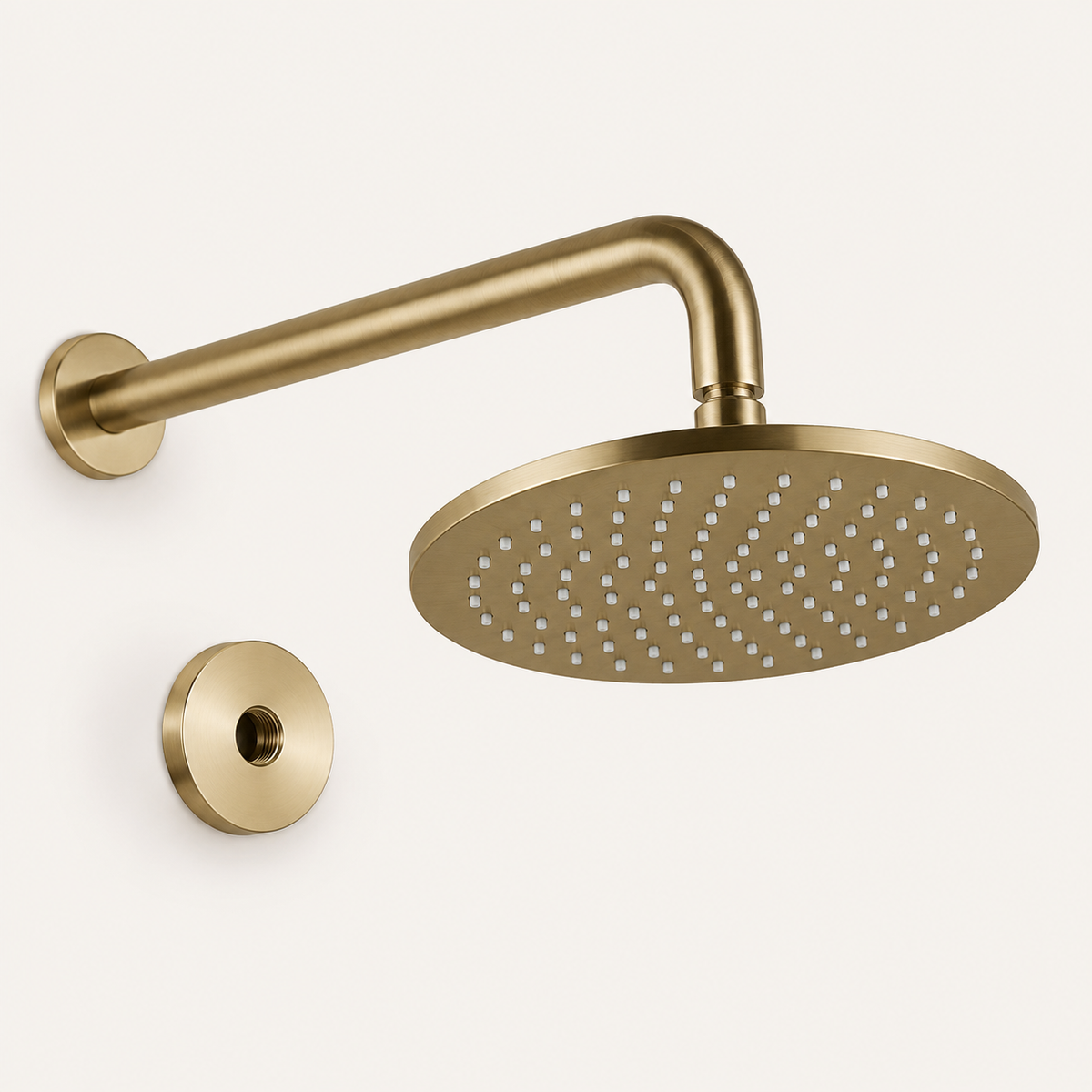 Colonne de Douche Encastrée Or Brossé – Design Mural Premium pour Salle de Bain Moderne