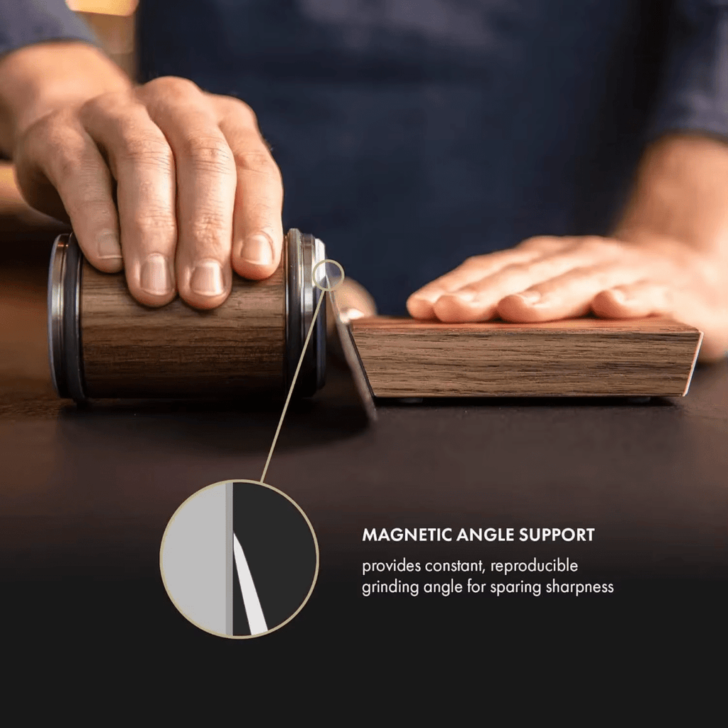 Aiguiseur de couteaux à rouleau et guide magnétique | Aguavena