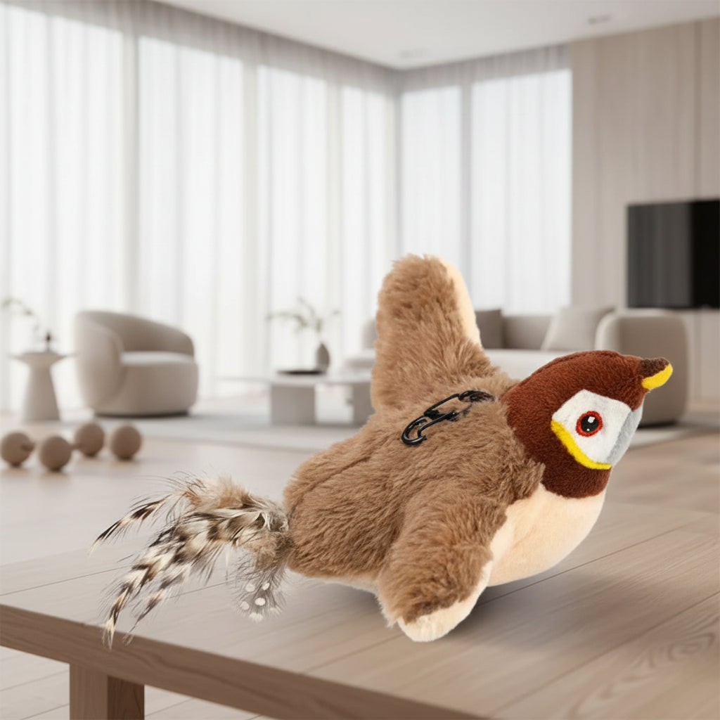 Jouet oiseau interactif rechargeable pour chat | Aguavena