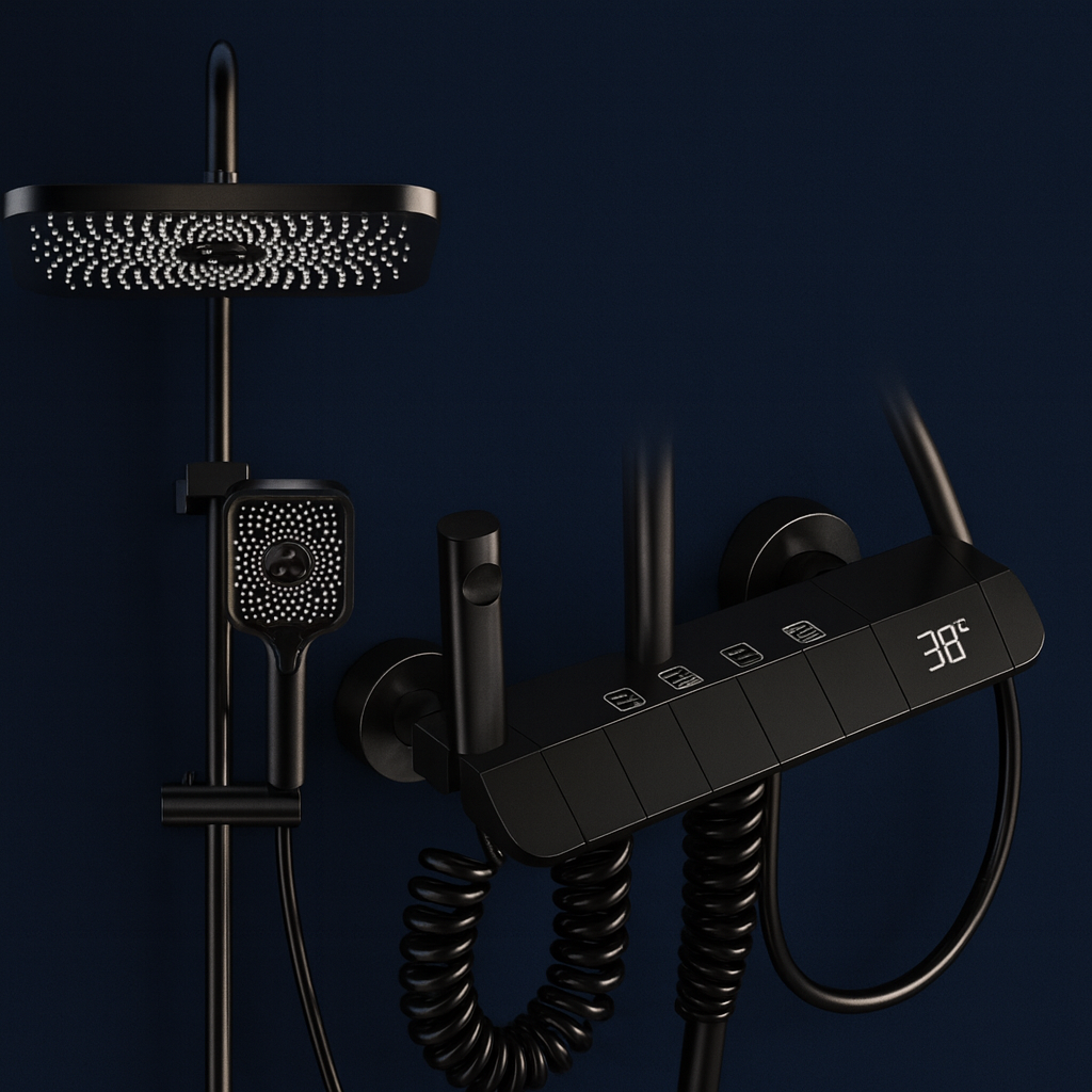 Colonne de douche thermostatique écran LED