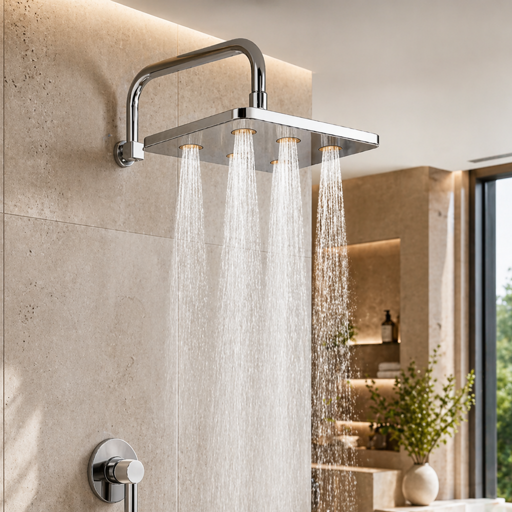 Tête de douche pluie carrée 10 pouces – Réglable 360°
