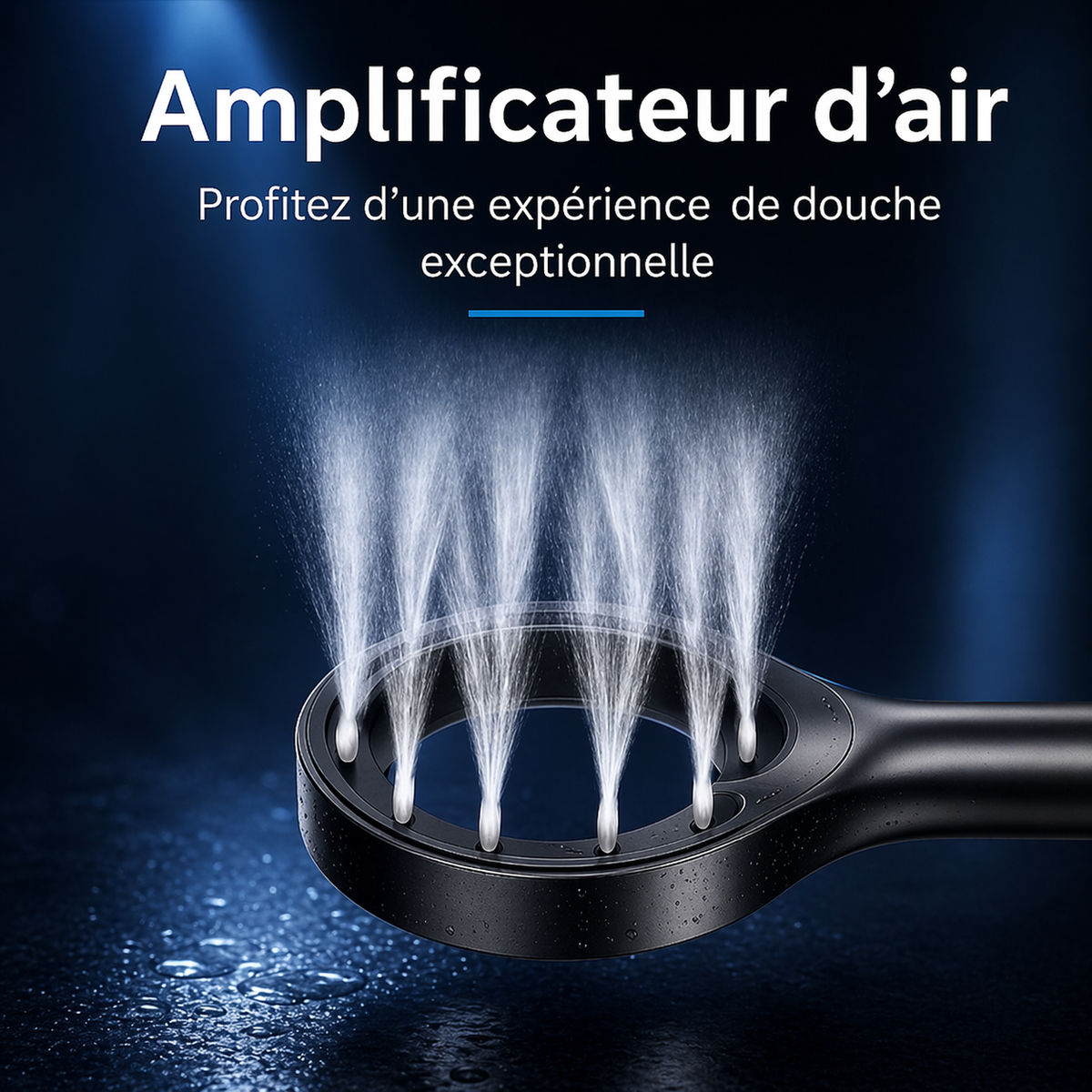 Pommeau de douche annulaire Atlas – Jet puissant