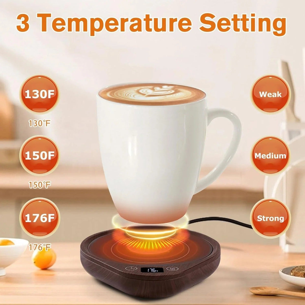 Chauffe-mug avec tasse assortie | Aguavena