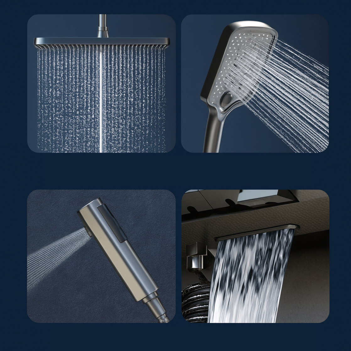 Colonne de douche thermostatique écran LED