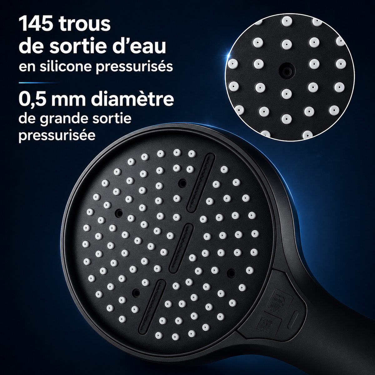 Pommeau de douche HydroPluse 15cm
