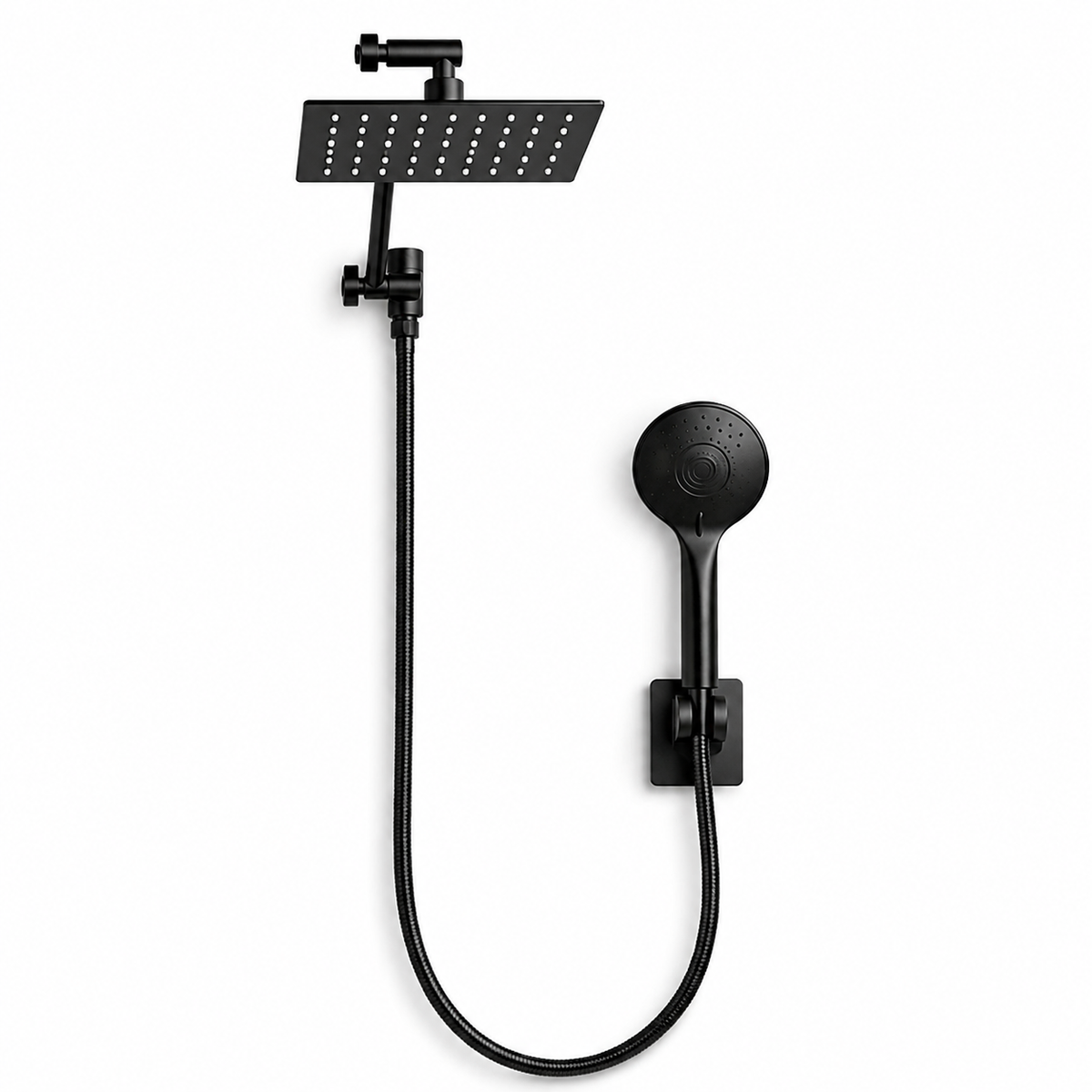 Ensemble douche pluie carrée + douchette à main