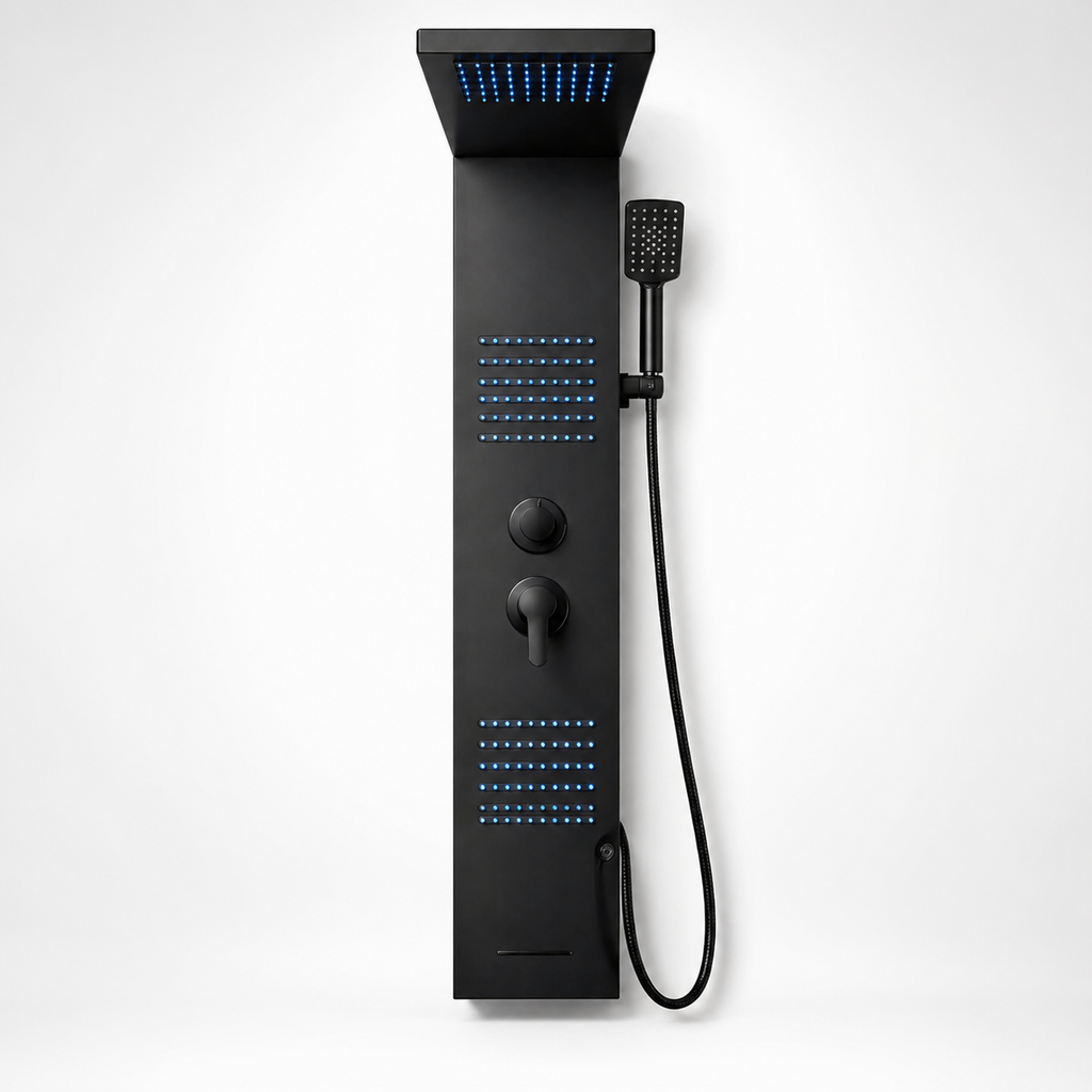 Colonne de douche hydromassante LED