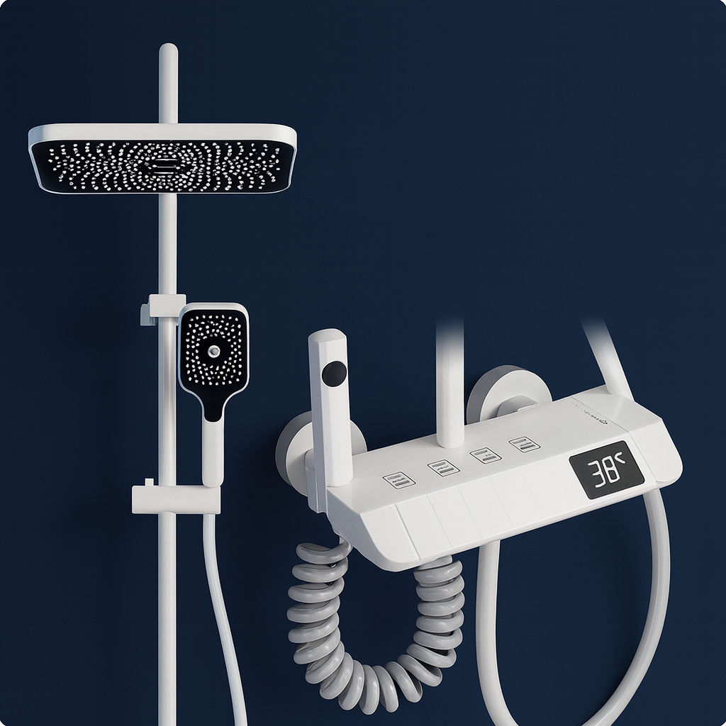 Colonne de douche thermostatique écran LED