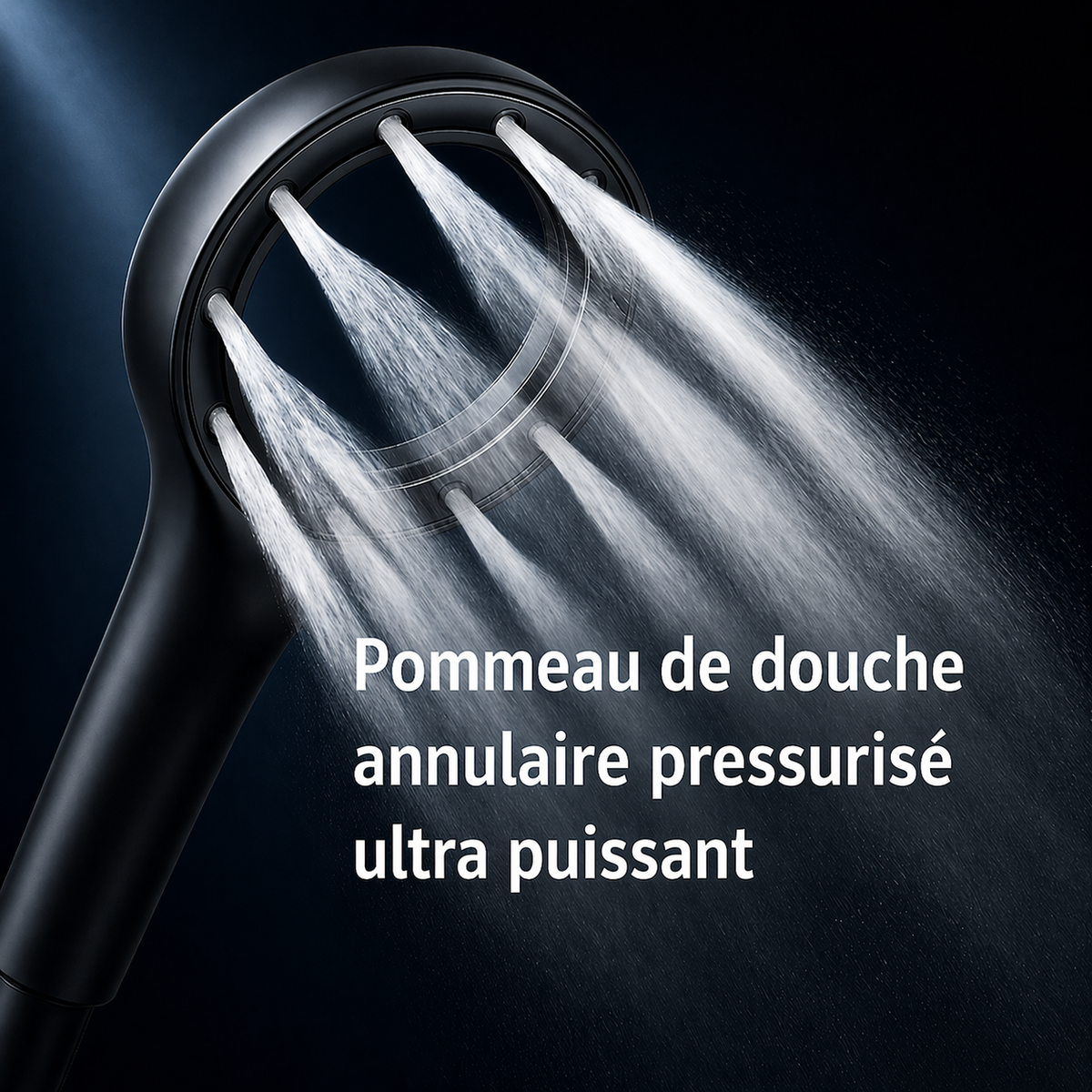 Pommeau de douche annulaire Atlas – Jet puissant
