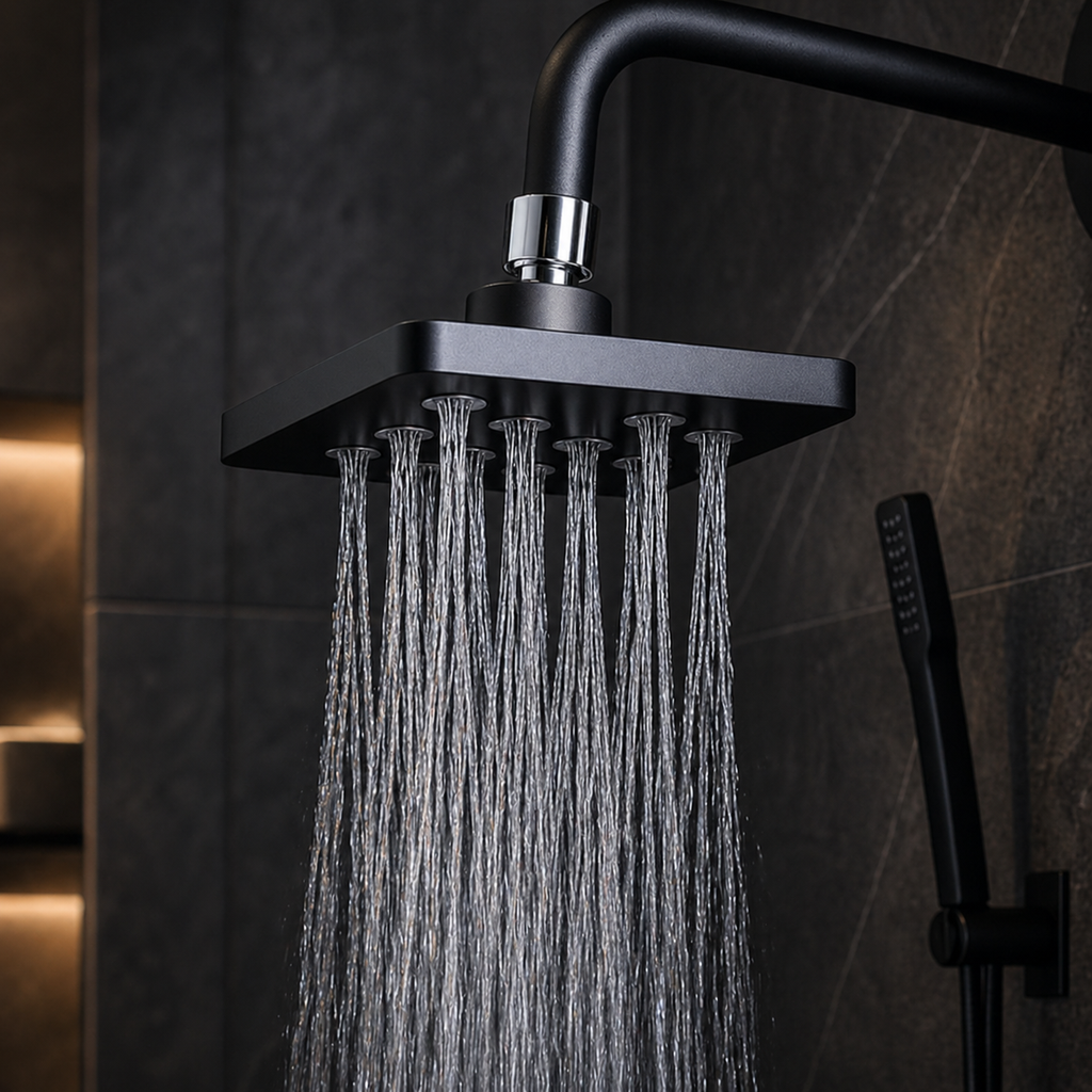 Pommeau de douche haute pression Nox – Jet fin & dense