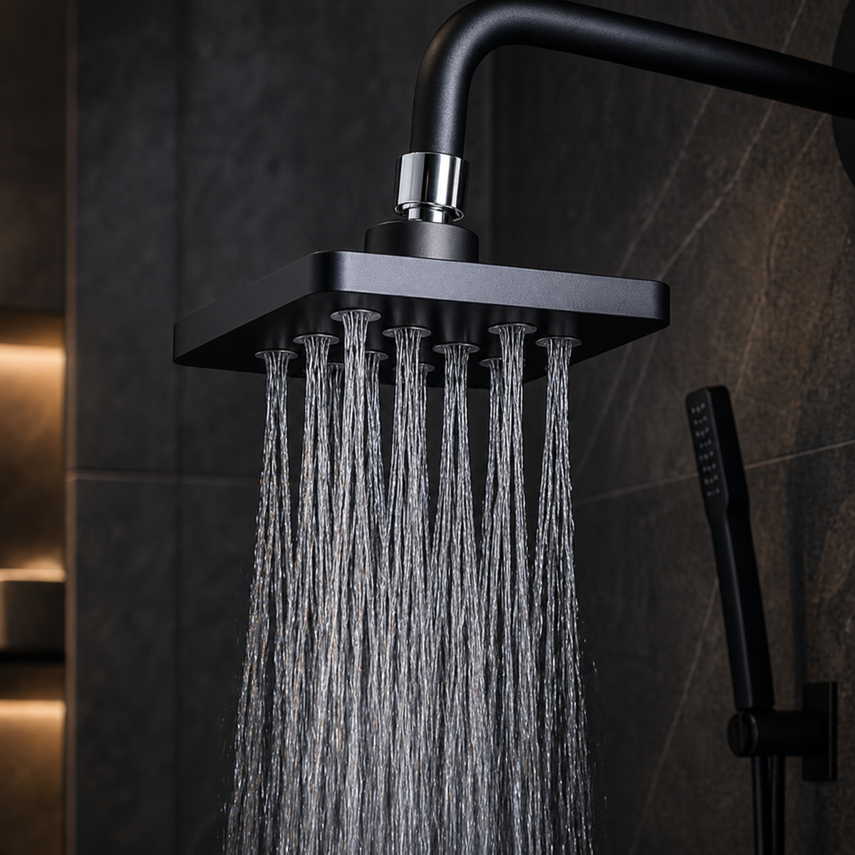 Pommeau de douche haute pression Nox – Jet fin & dense