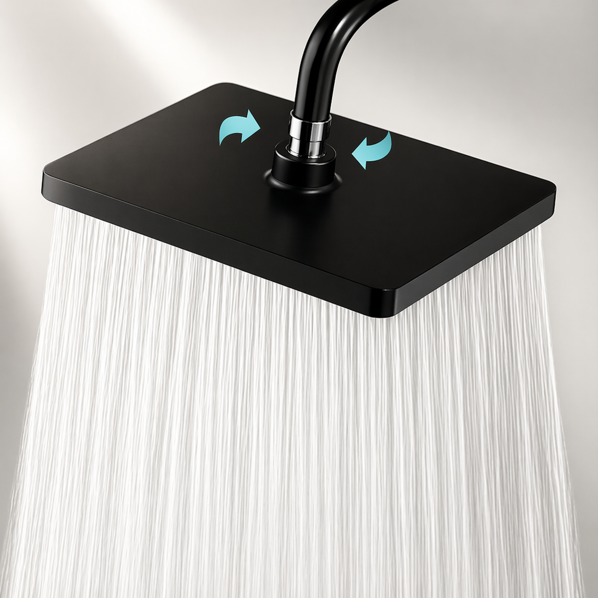 Tête de douche pluie carrée 10 pouces – Réglable 360°
