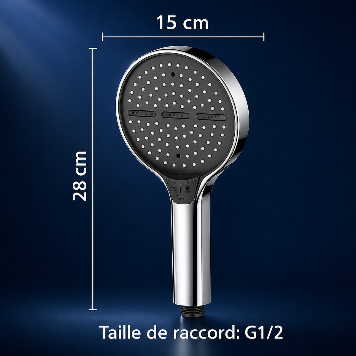 Pommeau de douche HydroPluse 15cm