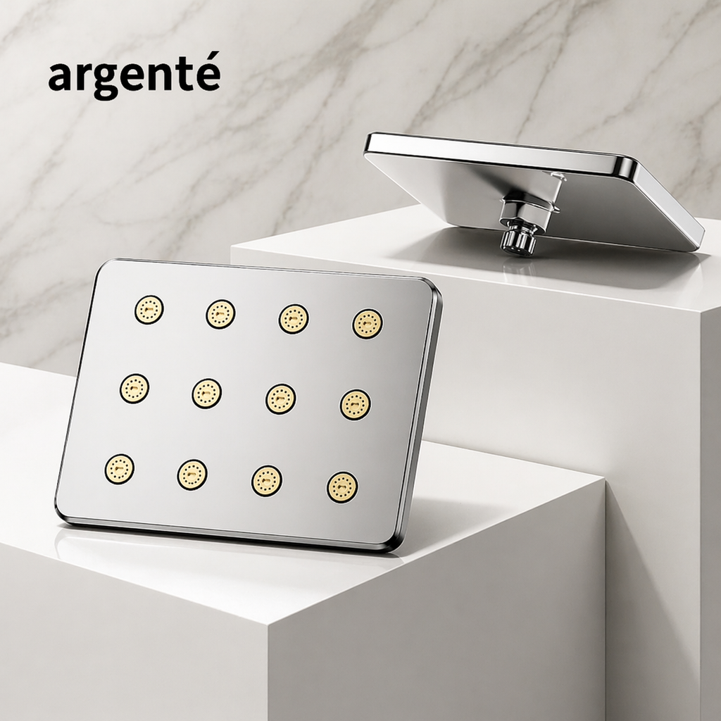 Tête de douche pluie carrée 10 pouces – Réglable 360°